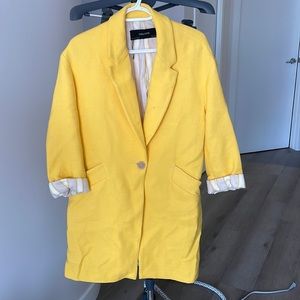 ZARA YELLOW BLAZER JACKET